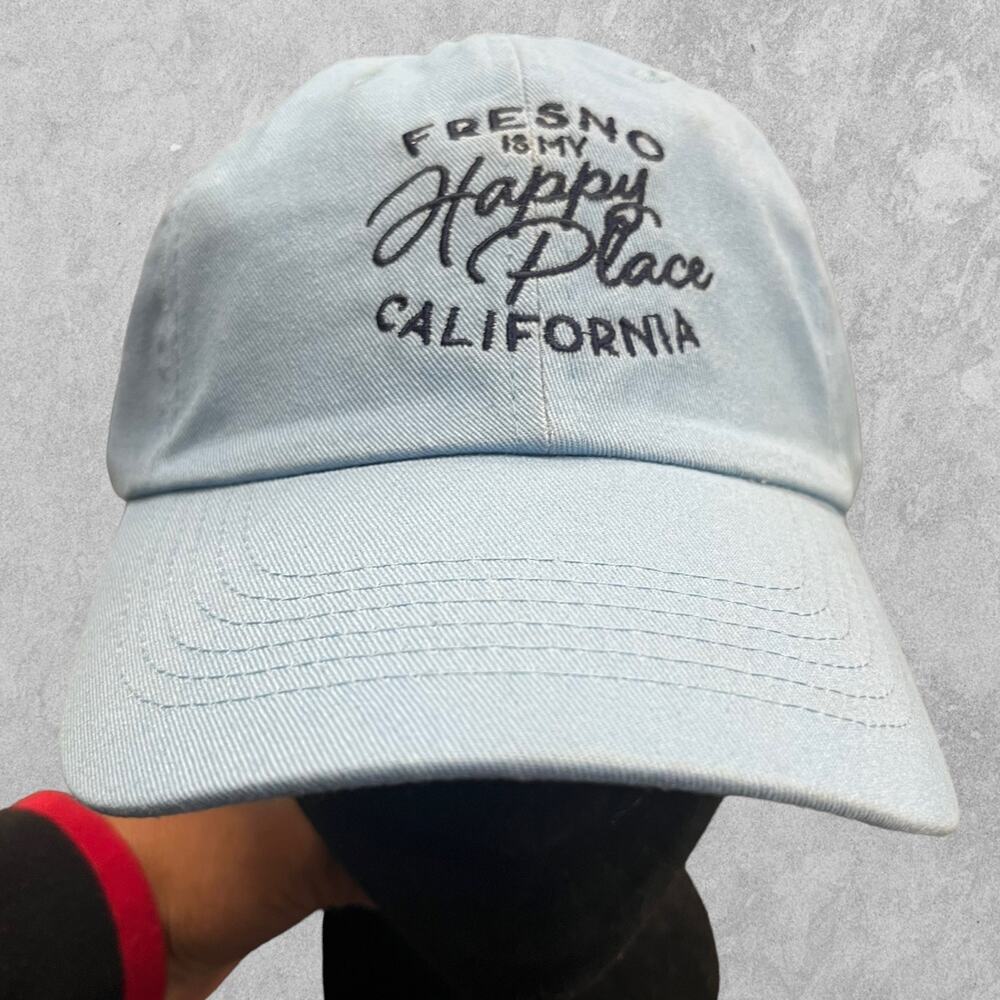 Vintage NWT Fresno is My Happy Place California Strap Back Dad Hat Cap OSFM